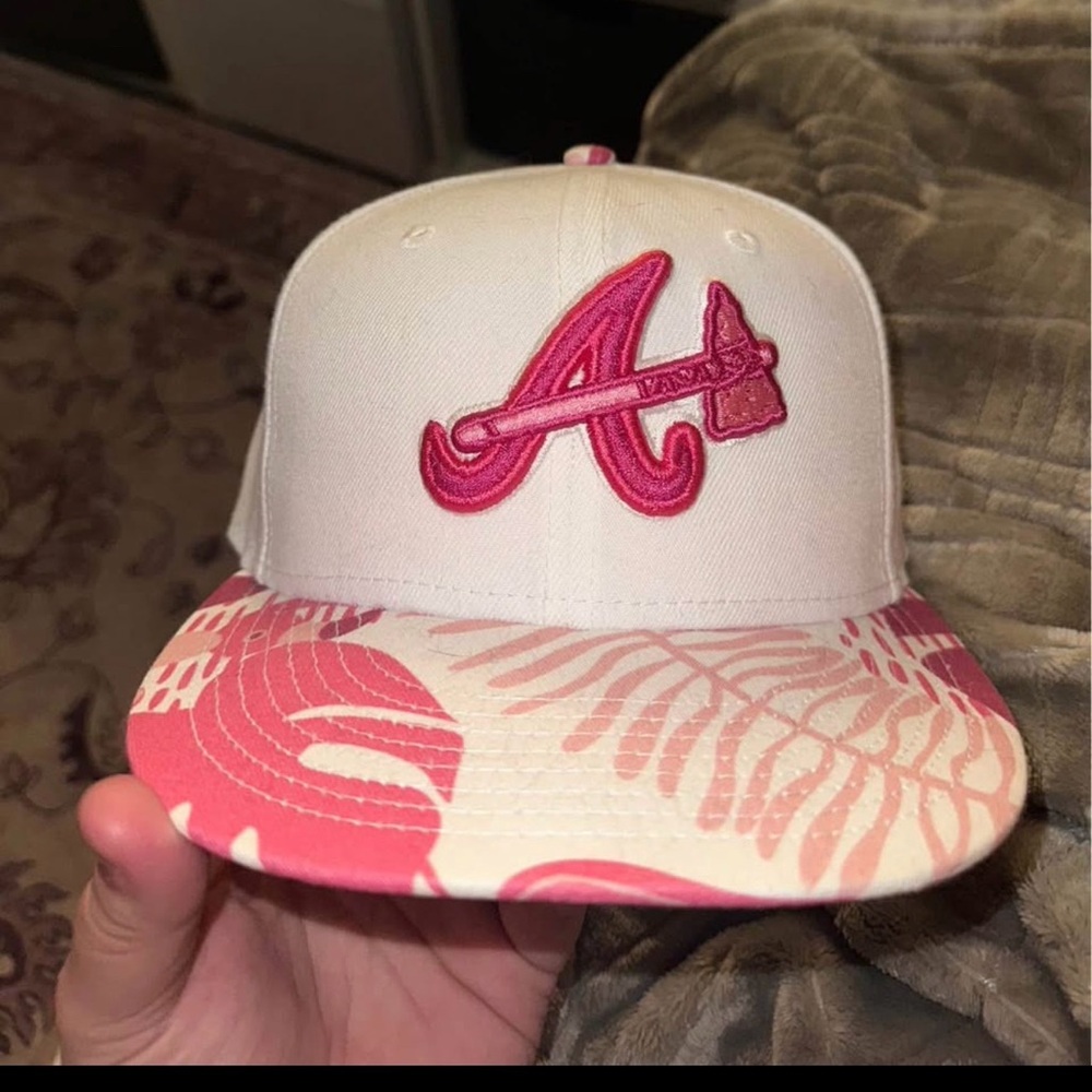 Kids Pink and White Baseball Cap